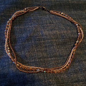 necklace made with swarovski crystals